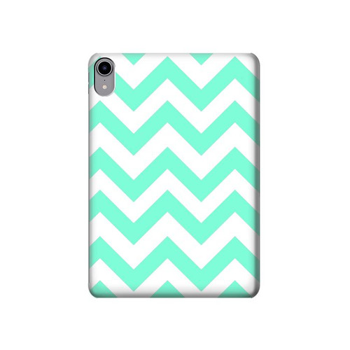 S1723 Mint Chevron Zigzag Hard Case For iPad mini 6, iPad mini (2021)