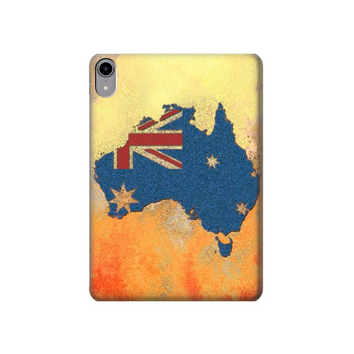 S2494 Australia Flag Map Rock Texture Hard Case For iPad mini 6 7, iPad mini (2021,2024)
