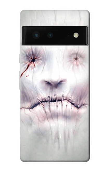 S0884 Horror Face Case For Google Pixel 6