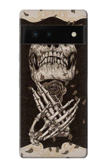 S1676 Skull Rose Case For Google Pixel 6