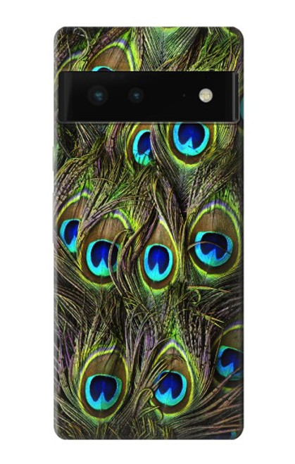 S1965 Peacock Feather Case For Google Pixel 6