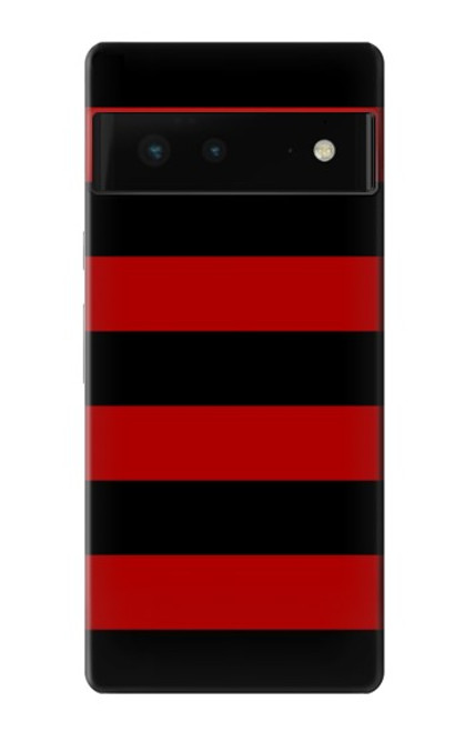 S2638 Black and Red Striped Case For Google Pixel 6