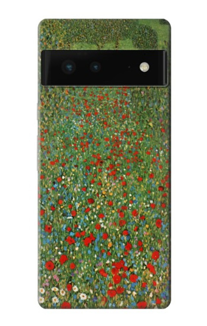 S2872 Gustav Klimt Poppy Field Case For Google Pixel 6