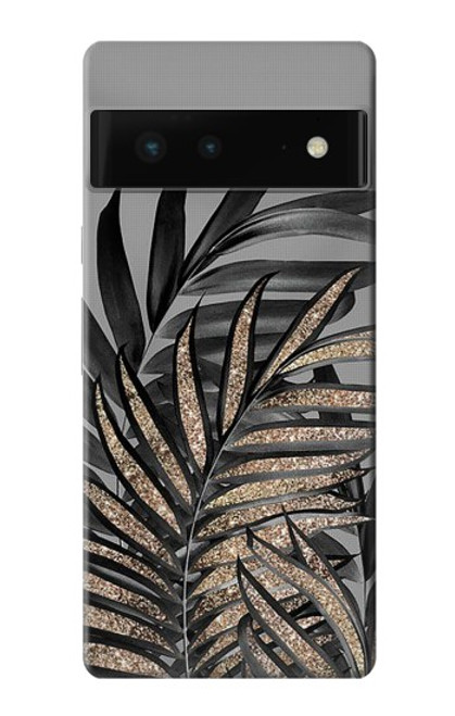 S3692 Gray Black Palm Leaves Case For Google Pixel 6