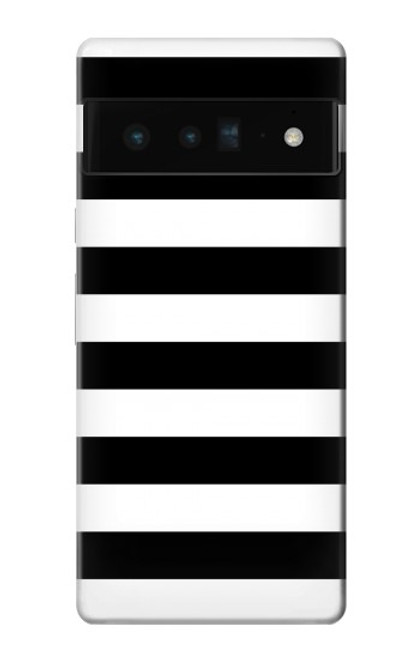 S1596 Black and White Striped Case For Google Pixel 6 Pro