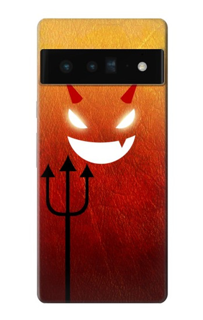 S2454 Red Cute Little Devil Cartoon Case For Google Pixel 6 Pro