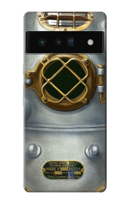 S2646 Vintage Deep Sea Diver Helmet Case For Google Pixel 6 Pro
