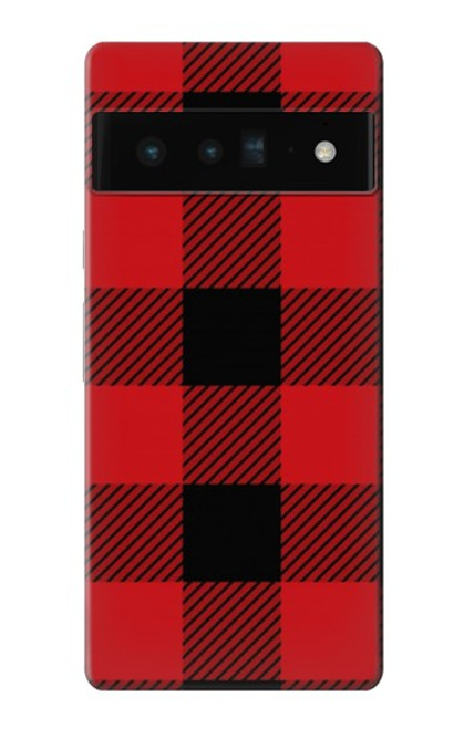 S2931 Red Buffalo Check Pattern Case For Google Pixel 6 Pro