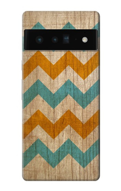 S3033 Vintage Wood Chevron Graphic Printed Case For Google Pixel 6 Pro