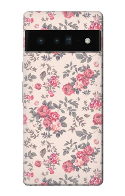 S3095 Vintage Rose Pattern Case For Google Pixel 6 Pro