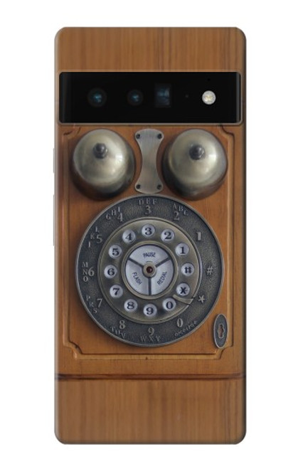 S3146 Antique Wall Retro Dial Phone Case For Google Pixel 6 Pro