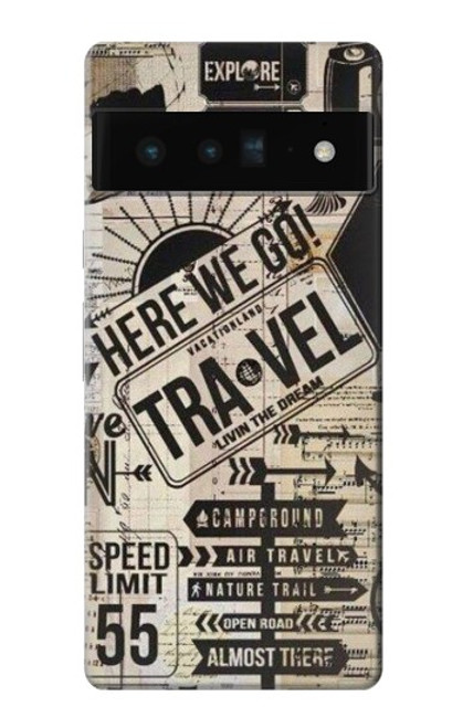 S3441 Vintage Travel Case For Google Pixel 6 Pro
