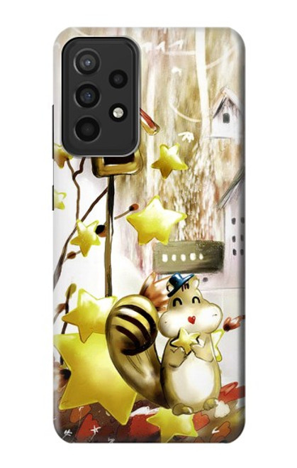 S0109 Cute Squirrel Cartoon Case For Samsung Galaxy A52s 5G