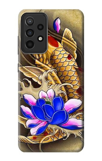 S1604 Carp Koi Fish Japanese Tattoo Case For Samsung Galaxy A52s 5G