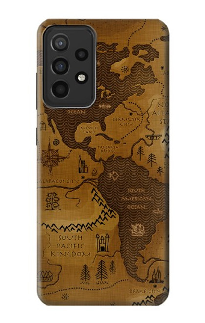 S2861 Antique World Map Case For Samsung Galaxy A52s 5G