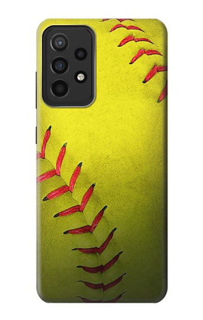 S3031 Yellow Softball Ball Case For Samsung Galaxy A52s 5G