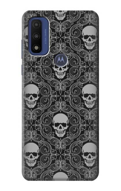 S2371 Skull Vintage Monochrome Pattern Case For Motorola G Pure
