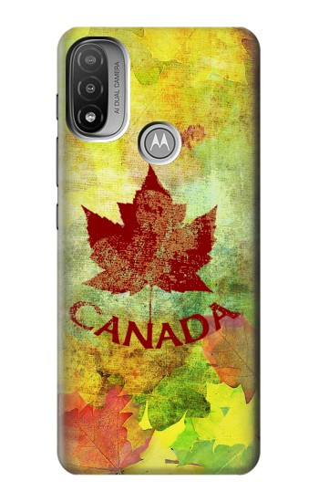 S2523 Canada Autumn Maple Leaf Case For Motorola Moto E20,E30,E40