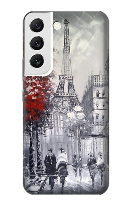 S1295 Eiffel Painting of Paris Case For Samsung Galaxy S22