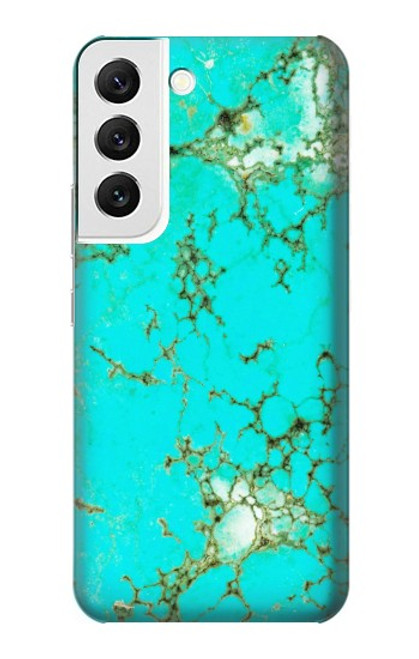 S2377 Turquoise Gemstone Texture Graphic Printed Case For Samsung Galaxy S22