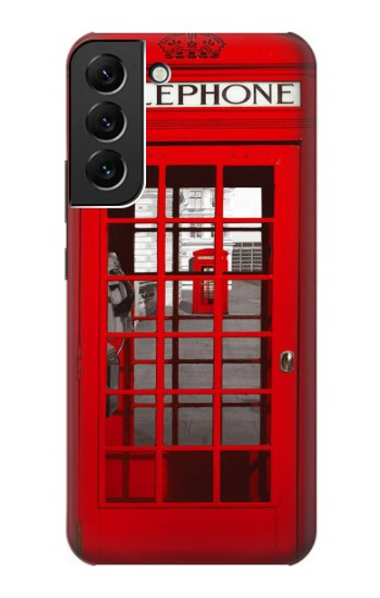 S0058 British Red Telephone Box Case For Samsung Galaxy S22 Plus