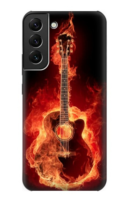 S0415 Fire Guitar Burn Case For Samsung Galaxy S22 Plus