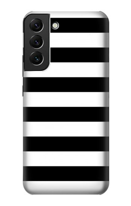 S1596 Black and White Striped Case For Samsung Galaxy S22 Plus