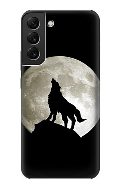 S1981 Wolf Howling at The Moon Case For Samsung Galaxy S22 Plus