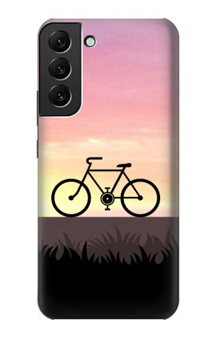 S3252 Bicycle Sunset Case For Samsung Galaxy S22 Plus
