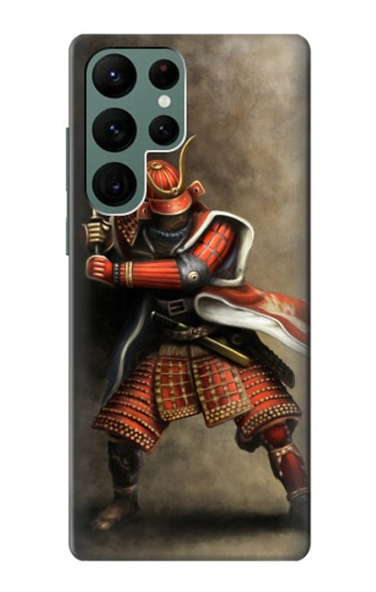 S0796 Japan Red Samurai Case For Samsung Galaxy S22 Ultra