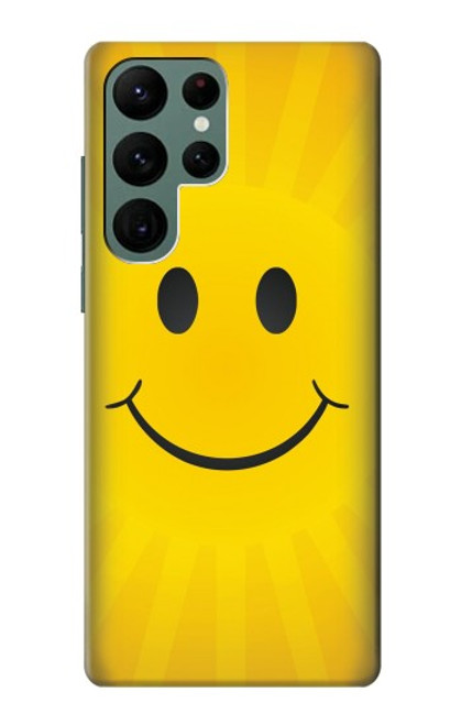 S1146 Yellow Sun Smile Case For Samsung Galaxy S22 Ultra