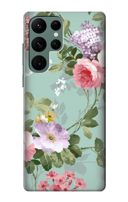 S2178 Flower Floral Art Painting Case For Samsung Galaxy S22 Ultra