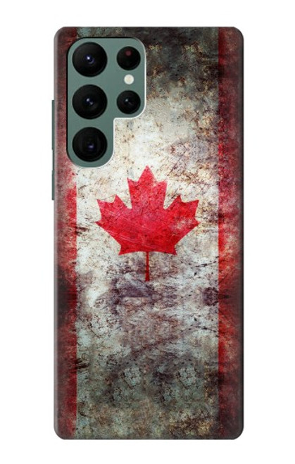 S2490 Canada Maple Leaf Flag Texture Case For Samsung Galaxy S22 Ultra