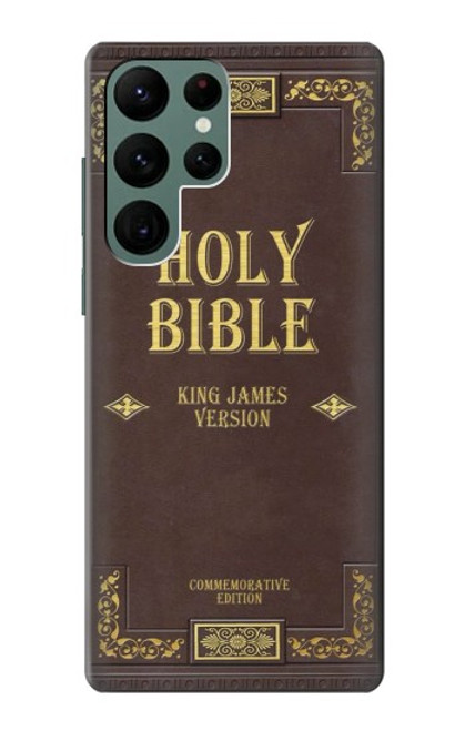 S2889 Holy Bible Cover King James Version Case For Samsung Galaxy S22 Ultra