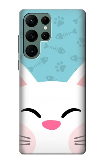 S3542 Cute Cat Cartoon Case For Samsung Galaxy S22 Ultra