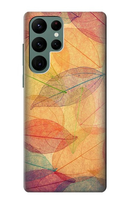 S3686 Fall Season Leaf Autumn Case For Samsung Galaxy S22 Ultra