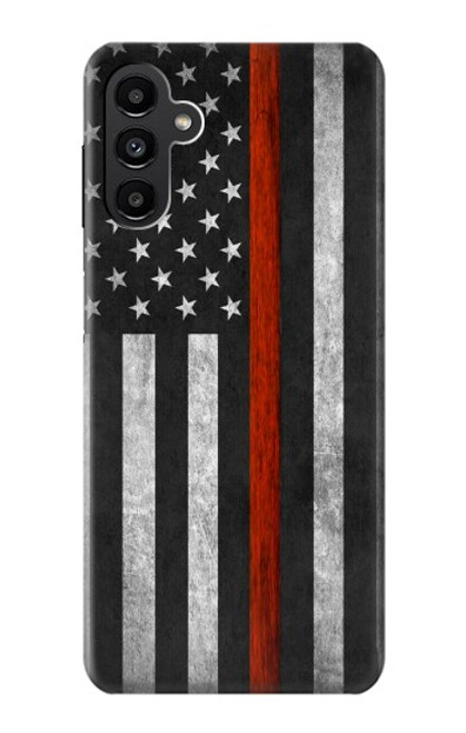 S3472 Firefighter Thin Red Line Flag Case For Samsung Galaxy A13 5G