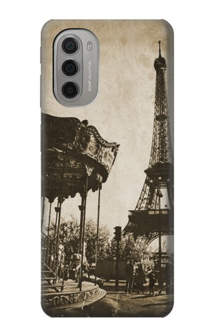 S2174 Eiffel Tower Vintage Paris Case For Motorola Moto G51 5G