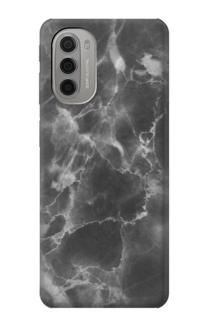 S2526 Black Marble Graphic Printed Case For Motorola Moto G51 5G