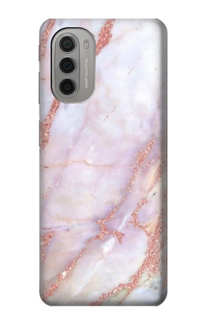 S3482 Soft Pink Marble Graphic Print Case For Motorola Moto G51 5G