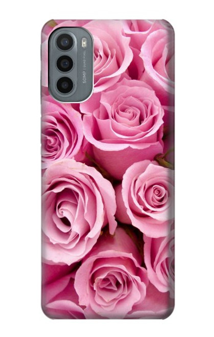 S2943 Pink Rose Case For Motorola Moto G31