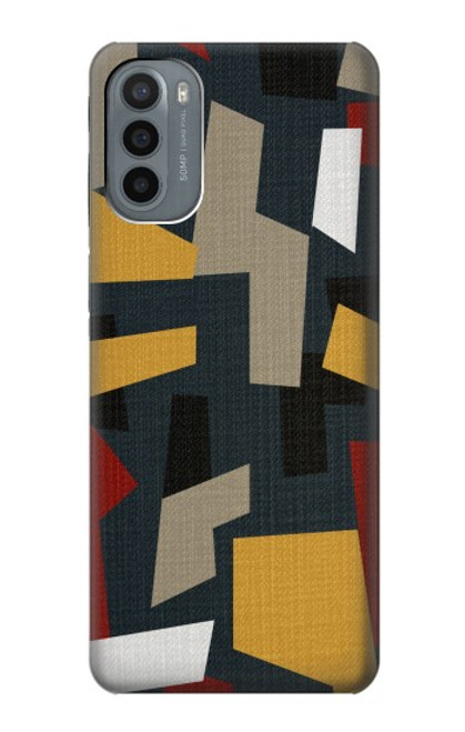 S3386 Abstract Fabric Texture Case For Motorola Moto G31