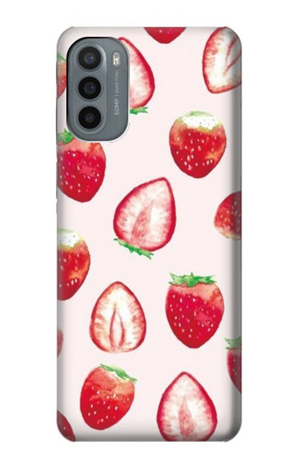 S3481 Strawberry Case For Motorola Moto G31