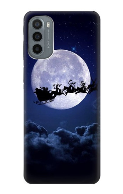 S3508 Xmas Santa Moon Case For Motorola Moto G31