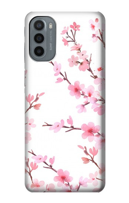 S3707 Pink Cherry Blossom Spring Flower Case For Motorola Moto G31