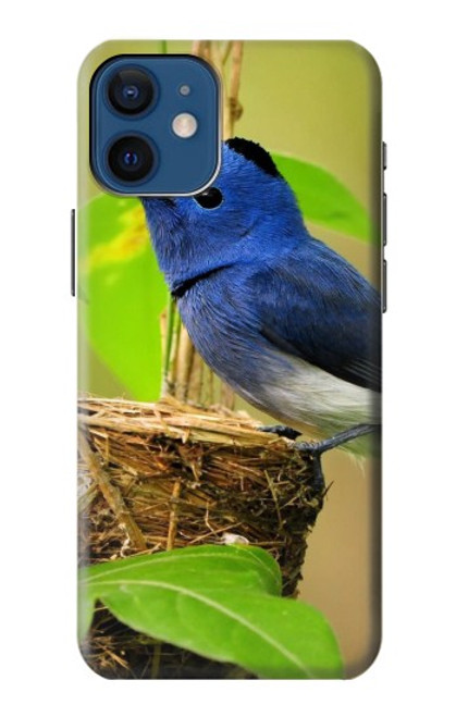 S3839 Bluebird of Happiness Blue Bird Case For iPhone 12 mini