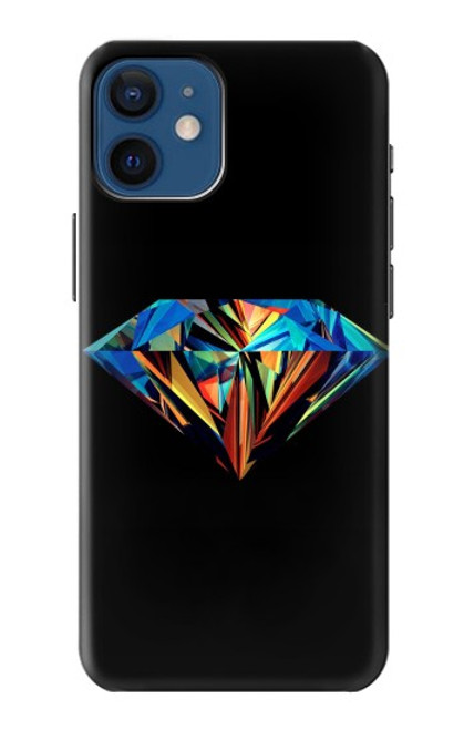 S3842 Abstract Colorful Diamond Case For iPhone 12 mini