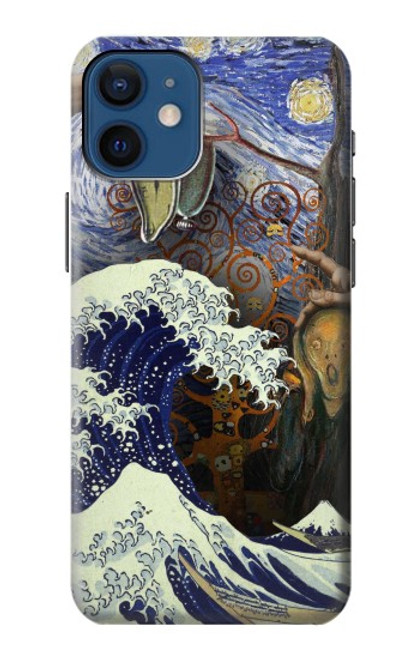 S3851 World of Art Van Gogh Hokusai Da Vinci Case For iPhone 12 mini