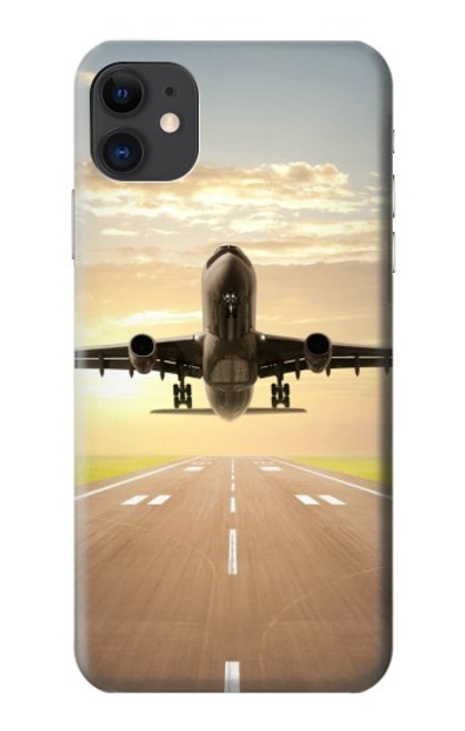 S3837 Airplane Take off Sunrise Case For iPhone 11