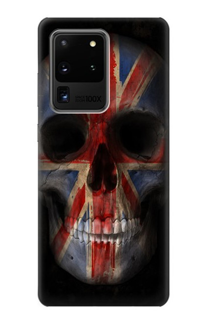 S3848 United Kingdom Flag Skull Case For Samsung Galaxy S20 Ultra